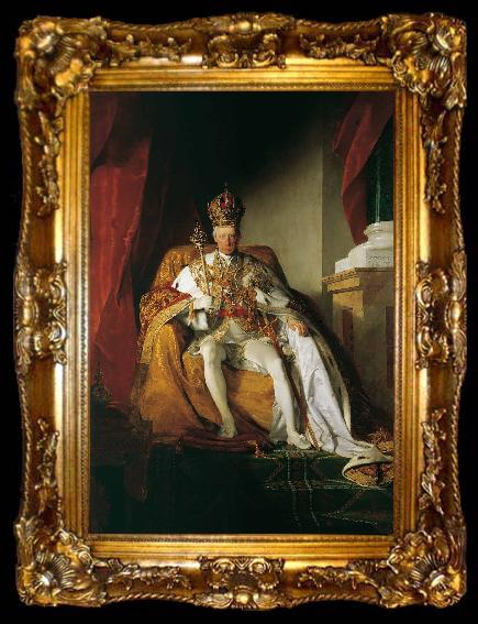 framed  Friedrich von Amerling Emperor Franz II, ta009-2