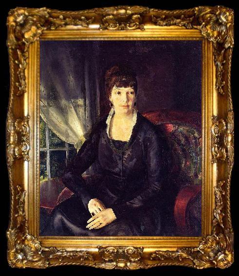 framed  George Wesley Bellows Emma at the Window, ta009-2