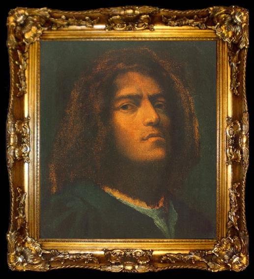 framed  Giorgione portrait, ta009-2