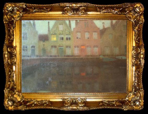 framed  Henri Le Sidaner The Quay, ta009-2