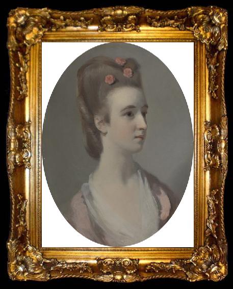 framed  Henry Walton Portrait of a Woman, possibly Miss Nettlethorpe, ta009-2