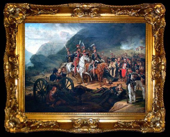 framed  Horace Vernet Battle of Somosierra., ta009-2