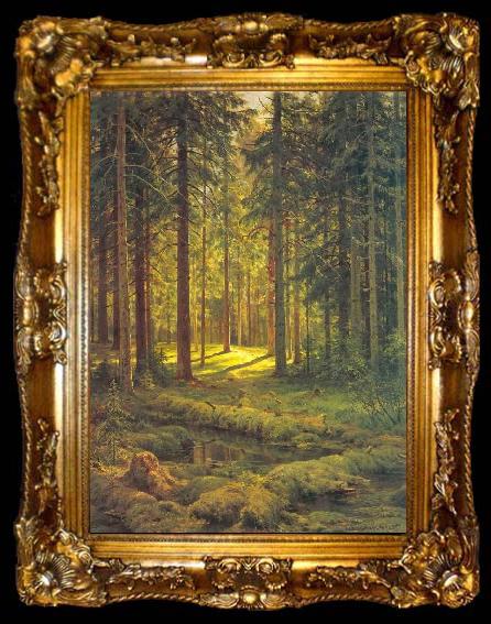 framed  Ivan Shishkin Coniferous Forest, Sunny Day, ta009-2