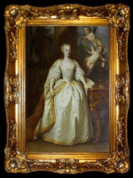 framed  Jacopo Amigoni Princess Royal and Princess of Orange, ta009-2