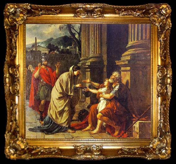 framed  Jacques-Louis David Belisarius Begging for Alms, ta009-2