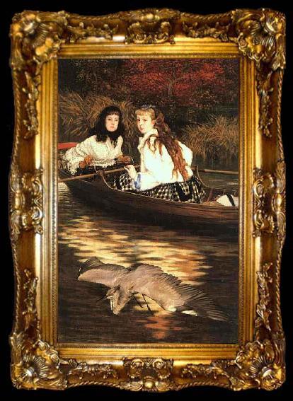 framed  James Tissot Thames, ta009-2