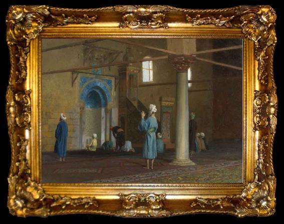 framed  Jean Leon Gerome Priere dans la mosquee, ta009-2