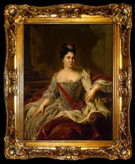 framed  Jjean-Marc nattier Portrait of Catherine I, ta009-2