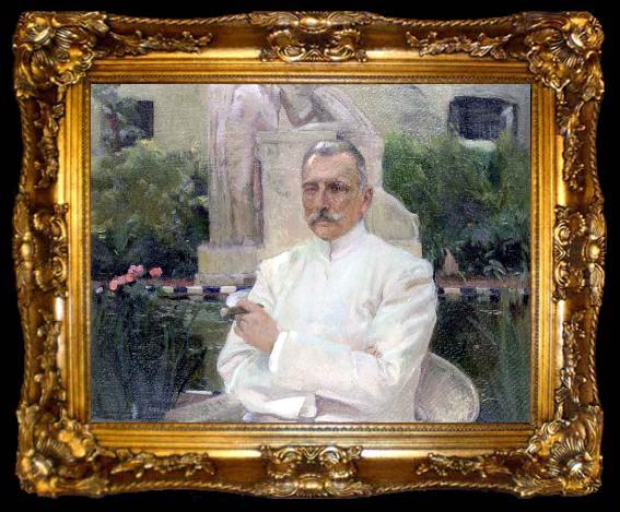 framed  Joaquin Sorolla Portrait of D Amalio Gimeno, ta009-2