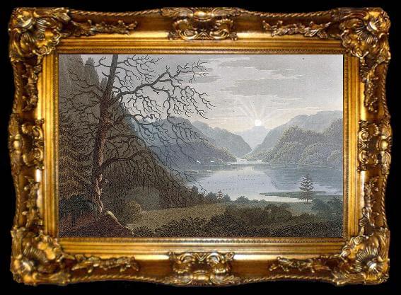 framed  John William Edy Lake Tanum, ta009-2