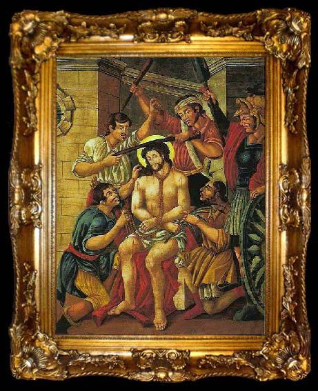 framed  Jose Joaquim da Rocha Flagellation of Christ, ta009-2