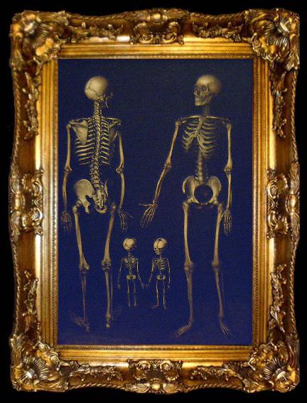 framed  Joseph Esperlin Skeleton Family, ta009-2