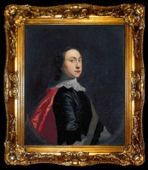 framed  Joseph wright of derby Self-portrait in Van Dyck Costume, ta009-2