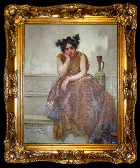 framed  Juan Luna Figura femenina, ta009-2
