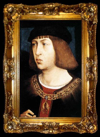 framed  Juan de Flandes Portrait of Philip I of Castile, ta009-2