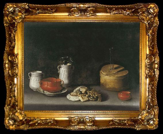 framed  Juan van der Hamen y Leon Still Life with Porcelain and Sweets, ta009-2