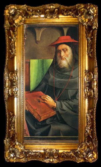 framed  Justus van Gent Cardinal Bessarione, ta009-2