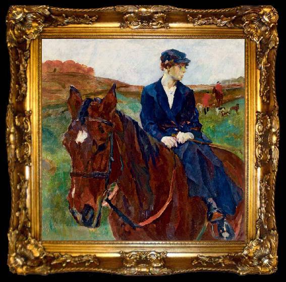 framed  Koller, Rudolf Horsewoman, ta009-2