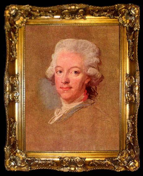 framed  Lorens Pasch the Younger Portrait of King Gustav III of Sweden, ta009-2