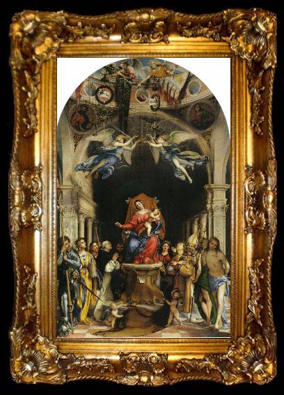 framed  Lorenzo Lotto Martinengo Altarpiece, ta009-2