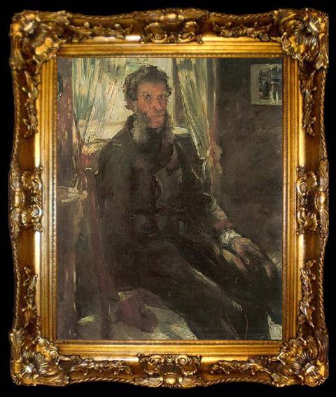 framed  Lovis Corinth Portrat des Ohm Friedrich Corinth, ta009-2