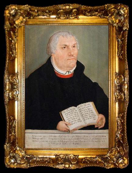 framed  Lucas Cranach the Younger Portrait of Martin Luther., ta009-2