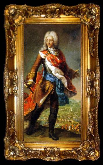 framed  Maria Giovanna Clementi Portrait of Victor Amadeus II of Savoy, ta009-2