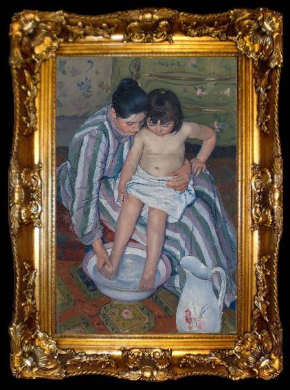 framed  Mary Cassatt The Childs Bath, ta009-2