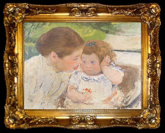 framed  Mary Cassatt Susan Comforting the Baby No. 1, ta009-2