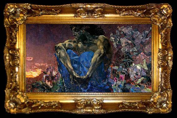 framed  Mikhail Vrubel Demon, ta009-2