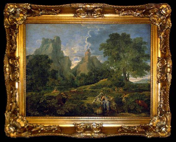 framed  Nicolas Poussin Landscape with Polyphemus, ta009-2