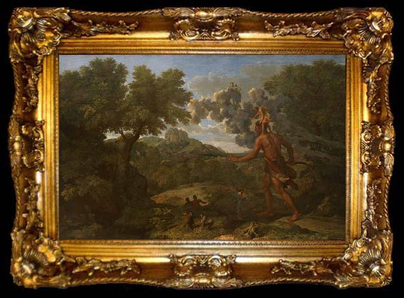 framed  Nicolas Poussin Landscape with Orion or Blind Orion Searching for the Rising Sun, ta009-2