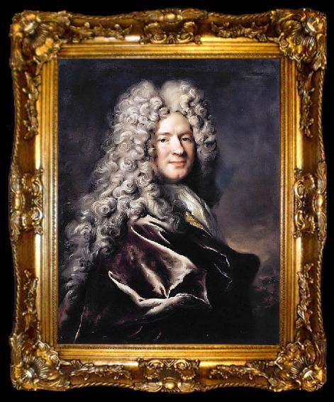 framed  Nicolas de Largilliere Portrait of a Gentleman, ta009-2