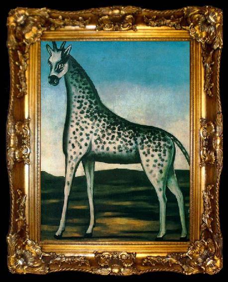 framed  Niko Pirosmanashvili Giraffe, ta009-2