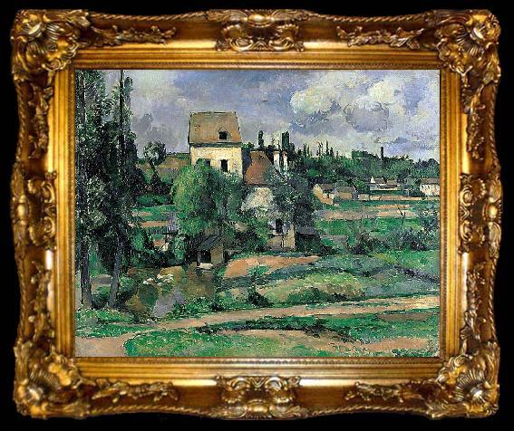 framed  Paul Cezanne Le moulin sur la Couleuvre a Pontoise, ta009-2