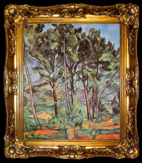 framed  Paul Cezanne Viadukt, ta009-2