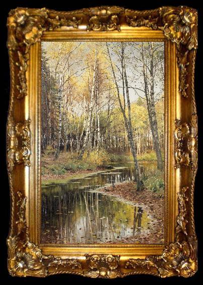 framed  Peder Monsted Autumn in the birchwood, ta009-2