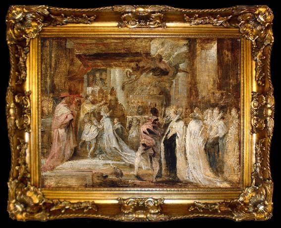 framed  Peter Paul Rubens Coronation of Marie de Medicis., ta009-2