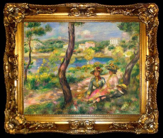 framed  Pierre-Auguste Renoir Renoir beaulieu, ta009-2