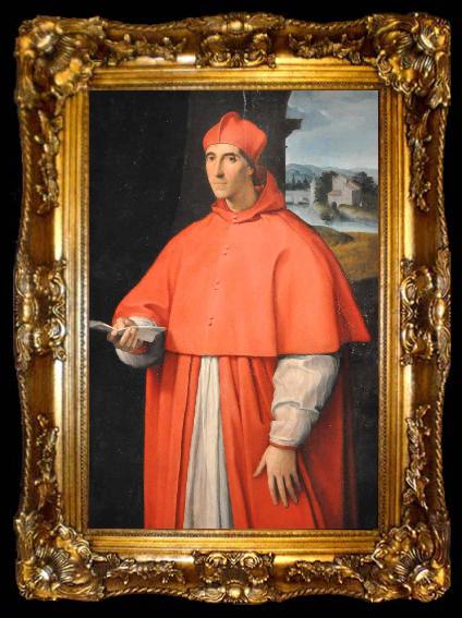 framed  Raphael Portrait of Cardinal Alessandro Farnese, ta009-2