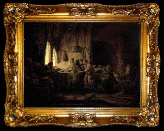 framed  Rembrandt Peale The Parable of the Laborers in the Vineyard, ta009-2
