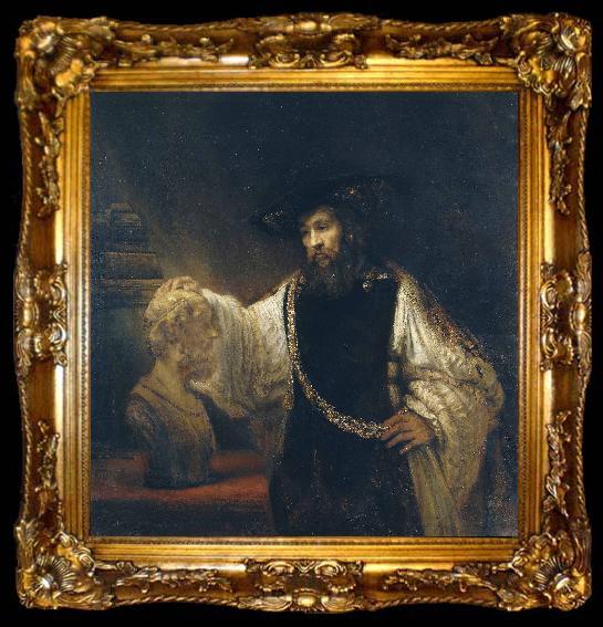 framed  Rembrandt van rijn Aristotle Contemplating a Bust of Homer, ta009-2