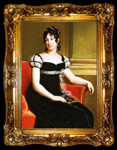 framed  Robert Lefevre Portrait of Desiree, ta009-2