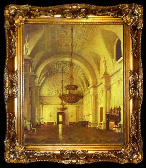 framed  Sergey Zaryanko The White Hall In The Winter Palace, ta009-2