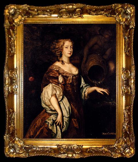 framed  Sir Peter Lely Diana, Countess of Ailesbury, ta009-2