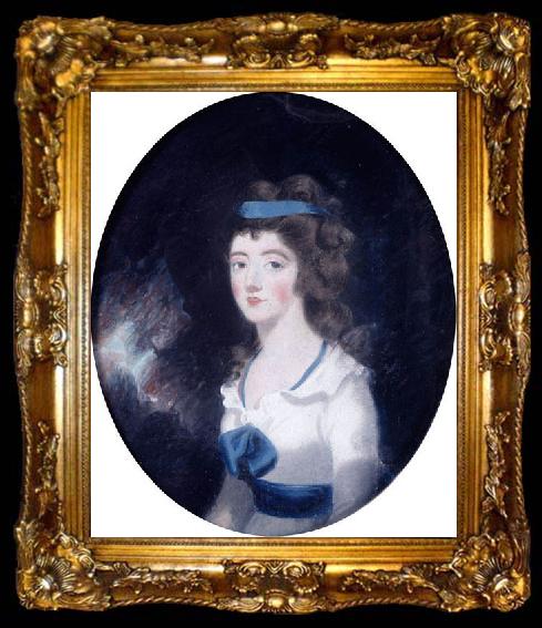 framed  Sir Thomas Lawrence An early pastel portrait, ta009-2