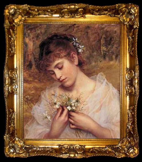 framed  Sophie Gengembre Anderson Love In a Mist, ta009-2