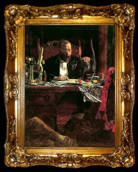 framed  Thomas Eakins Portrait of Professor Benjamin H Rand, ta009-2