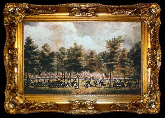 framed  Thomas Ruckle  the battle of North Point, ta009-2