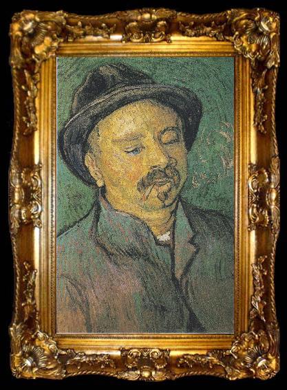 framed  Vincent Van Gogh Portrait of a one eyed man, ta009-2